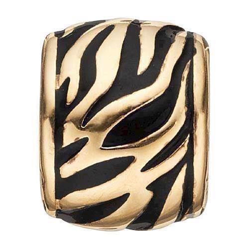 Image of Christina Collect 925 sterling sølv Zebra forgyldt sølv ring med zebra motiv, model 630-G75